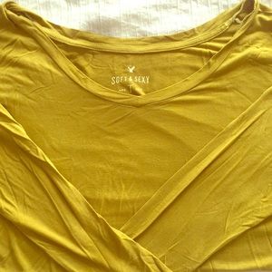 Green long sleeve super soft sexy fabric